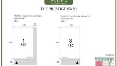 Kavling Padma Pantai Indah Kapuk 450m2 Lokasi Bagus