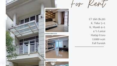 Rumah CBD Pluit Exclusive Garden House 5 Kamar Tidur Furnish