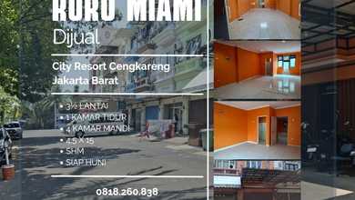 Ruko Miami City Resort 3 Lantai Dekat Mall Taman Palem