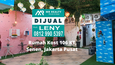 RUMAH KOST 106 KAMAR TIDUR DI SENEN, JAKARTA PUSAT 