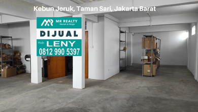 GEDUNG KANTOR 4 LANTAI SIAP PAKAI DI KEBUN JERUK, TAMAN SARI, JAKARTA BARAT, ADA LIFT