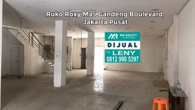 RUKO SIAP PAKAI 4,5 LANTAI GANDENG BOULEVARD DI ROXY MAS, JAKARTA PUSAT