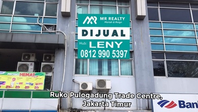 Murah..ruko Siap Pakai 3 Lantai Hadap Jalan Raya Di Pulogadung Trade Center, Jakarta  Timur