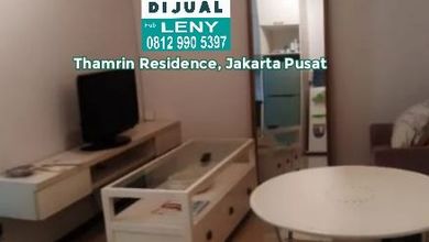 LOKASI STRATEGIS...THAMRIN RESIDENCE 1 BR, TANAH ABANG, JAKARTA PUSAT