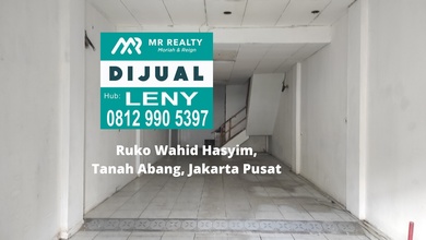 RUKO SIAP PAKAI 3 LANTAI DI JL. KH WAHID HASYIM, JAKARTA PUSAT