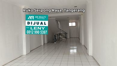 Murah..ruko Gandeng Komersil Siap Pakai 3,5 Lantai Di Serpong Raya, Tangerang, Jalan Raya