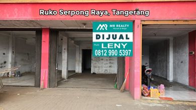 LOKASI STRATEGIS RUKO 3 GANDENG SIAP PAKAI DI SERPONG RAYA, TANGERANG, JALAN RAYA