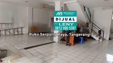 *murah..dijual Cepat Ruko Gandeng Komersil Siap Pakai 3,5 Lantai Di Serpong Raya, Tangerang, Jalan Raya