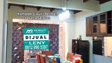 RUMAH BAGUS SIAP HUNI FULLY FURNISHED DI KOMPLEK CIPULIR PERMAI, JAKARTA SELATAN