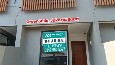 Rumah Baru Architect Design Modern Minimalis 2 Lantai Di Komplek Green Ville, Jakarta Barat