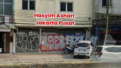 RUKO 3 LANTAI DI HASYIM ASHARI, JAKARTA PUSAT, JALAN RAYA