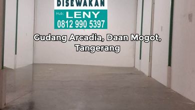 Gudang Siap Pakai Di Pergudangan Arcadia, Daan Mogot, Tangerang, Bisa Akses Container 50 Feet