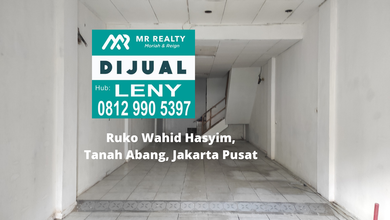 Ruko Siap Pakai 3 Lantai di Wahid Hasyim, Tanah Abang, Jakarta Pusat