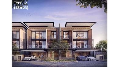 Rumah mewah sultan Nava Park Laurel tipe 12 hadap taman