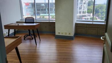 disewakan office space luas 218 semi furnished menara sudirman jakarta selatan