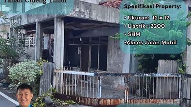 Rumah Tua Hitung Tanah Daerah Cideng Timur Posisi Hook Rm302