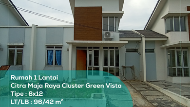 Dijual Rumah 1 Lantai Citra Maja Raya Cluster Green Vista Tipe 8x12 