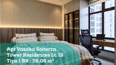 Dijual Apt Vasaka Solterra Twr Residence Lt 19