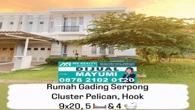 Dijual Rumah Serpong Cluster Pelican Hook Timur Semi Furnish