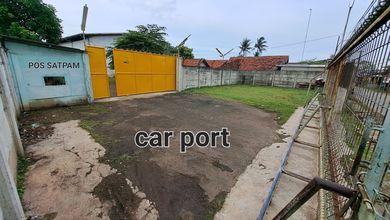 Tanah di Sepatan plus bangunan gudang lokasi strategis siap pakai dan daerah ramai