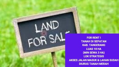 Tanah di Sepatan Kab. Tangerang Luas 18 ha