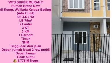 SUPER MURAH Rumah Brand New di Komp. Walikota Kelapa Gading