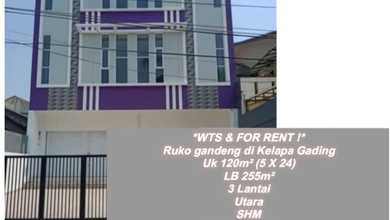 Ruko Gandeng 3 Lantai Siap Huni Di Kelapa Gading, Jakarta Utara Bagus