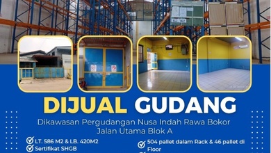 Gudang Di Kawasan Pergudangan Nusa Indah