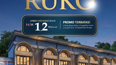 Ruko Cowastra Terdepan Cluster bisa KPR Harga Promo.jual Cepat