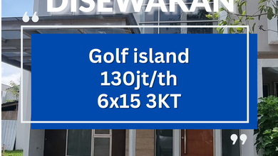 Disewakan Rumah Golf Island PIK 2 Rapi Kosongan
