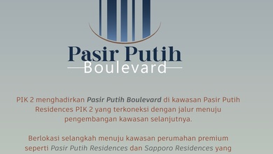 Kavling Komersil Pasir Putih Boulevard, Luasan 1075m, Jalan Boulevard 