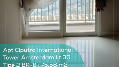 Apartement Ciputra International Tower Amsterdam Lt 30, 2BR-B, Semi Furnished