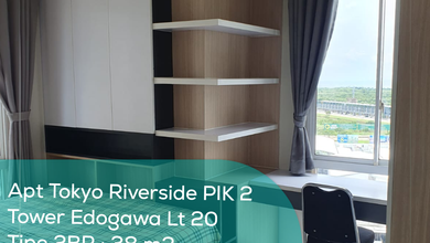 Apartement Tokyo Riverside Pik 2 Tower Edogawa LT 20, 2Br, Full Furnished