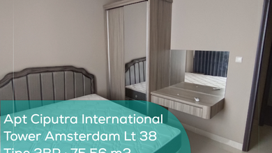 Apartement Ciputra International Tower Amsterdam LT 38, 2Br, Full Furnished