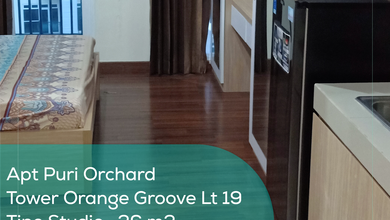 Apartement Puri Orchard Tower Orange Groove Wing A Lt 19, Studio, Full Furnished
