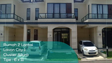 Rumah 2 Lantai Lavon City 1 Cluster Allura, Tipe 6x11, LT/LB 66/79 m2, Semi Furnished, SHM