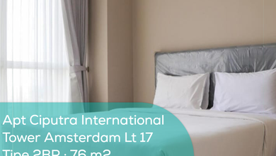 Apartement Ciputra International Tower Amsterdam Lt 17, 2BR, Full Furnished
