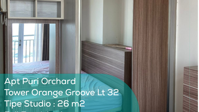 Apartement Puri Orchard Tower Orange Groove Wing A LT 32, Studio, Full Furnished, SHM