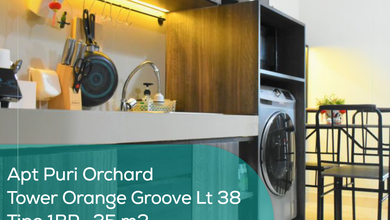 Apartement Puri Orchard Tower Orange Groove Wing A LT 38, 1Br, Full Furnished