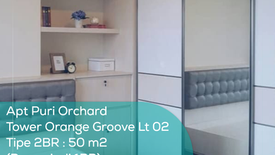Apartement Puri Orchard Tower Orange Groove Wing B Lt 02, 2br, Full Furnished