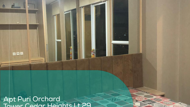 Apartement Puri Orchard Tower Cedar Heights Wing A Lt 29, Studio, Full Furnished