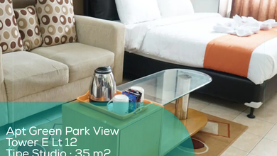 Apartement Green Park View Tower E Lt 12, Studio, Full Furnished