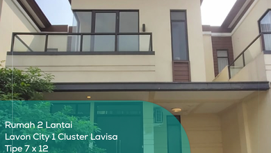 Rumah 2 Lantai Lavon City Cluster Lavisa, Tipe 7x12