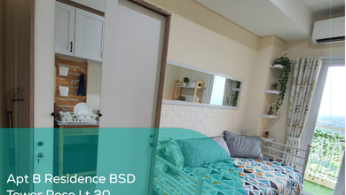 Apartement B Residence Bsd Tower Rose Lt 20 ,studio, Full Furnished