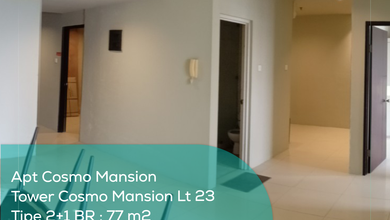 Apartement Cosmo Mansion Tower Cosmo Mansion Lt 23, 2BR, Semi Furnished