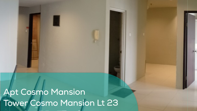Apartement Cosmo Mansion Tower Cosmo Mansion Lt 23, 2BR, Semi Furnished