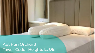 Apartement Puri Orchard Tower Cedar Heights Wing B Lt 02, 1BR, Full Furnished
