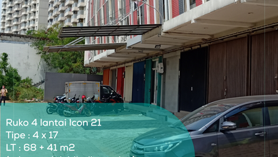 Ruko 4 Lantai Icon 21, Tipe 4x17, LT/LB 109/287 m2
