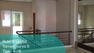 Ruko 2 Lantai Taman Surya 5, Tipe 4X16, Lt/Lb 64/120 M2, Non Furnished
