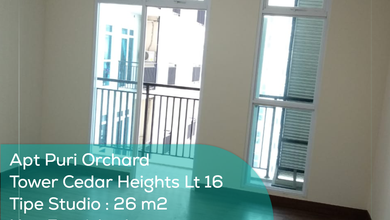 Apartement Puri Orchard Tower Cedar Heights Wing B Lt 16, Studio, Non Furnished